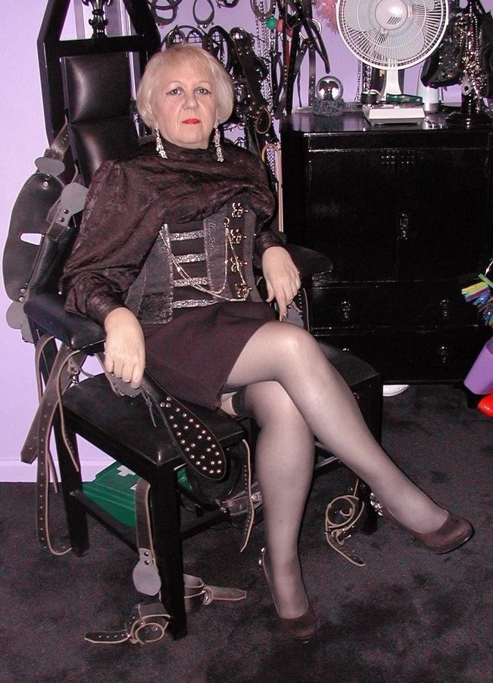 Granny mature boots femdom